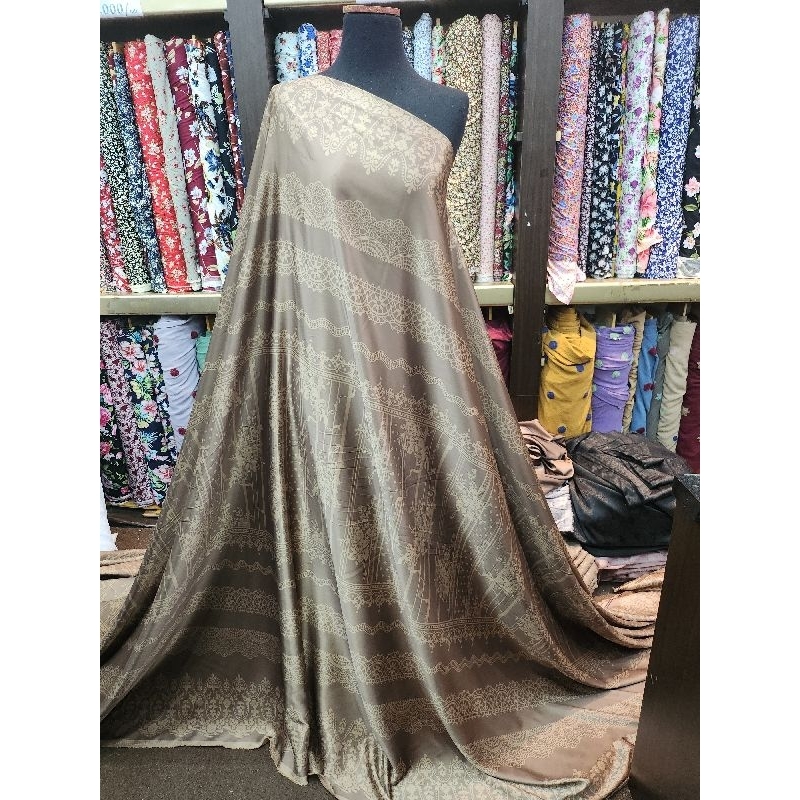 BABY DIOR PRINT/BAHAN KAIN SATIN MOTIF/BAHAN BABY DIOR SILK PRINT