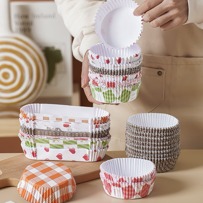 MDLBake paper cup roti 200PCS OVAL BULAT paper cup case roti kertas roti