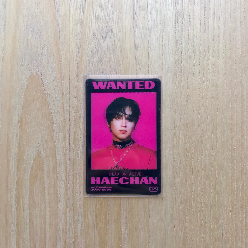 Photocard PC Haechan Hologram NCT DREAM Glitch Mode Album