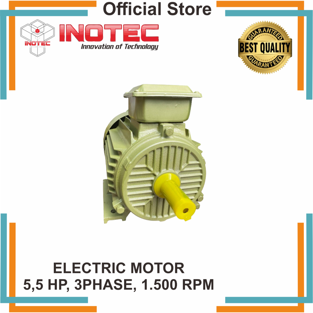 INOTEC DINAMO LISTRIK / DINAMO PENGGERAK 5,5 HP 3 PHASE 1500 RPM