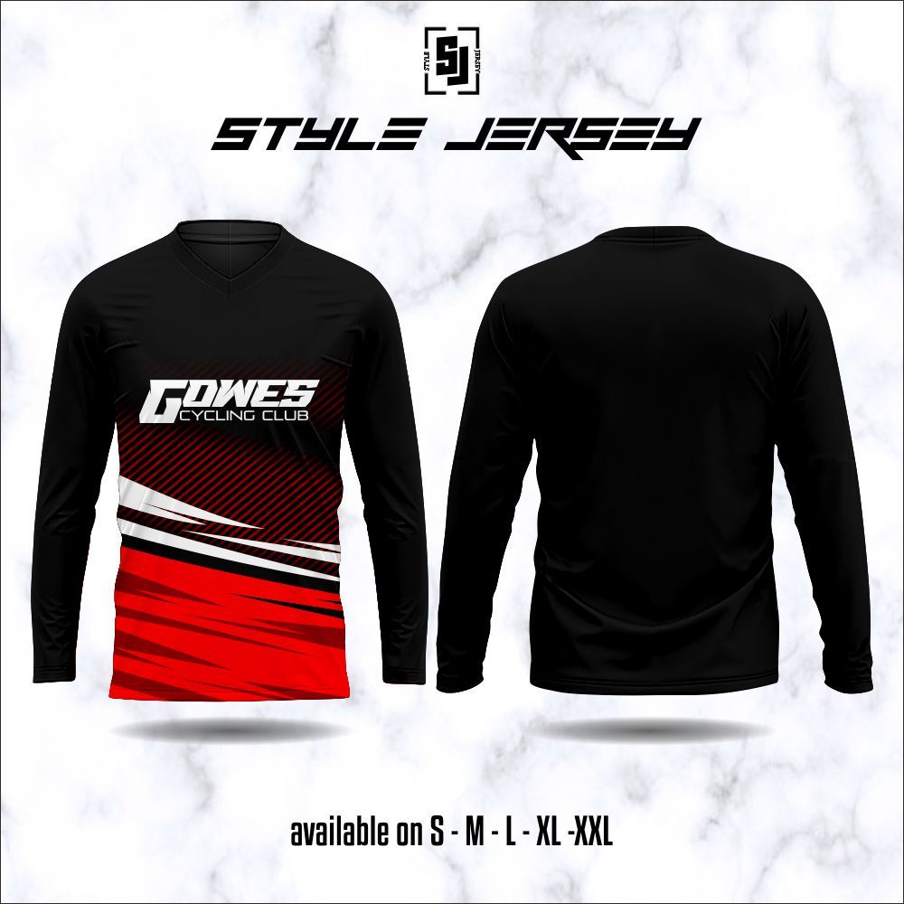 Kaos Jersey Sepeda Gunung 185 Baju Trail Lengan Panjang