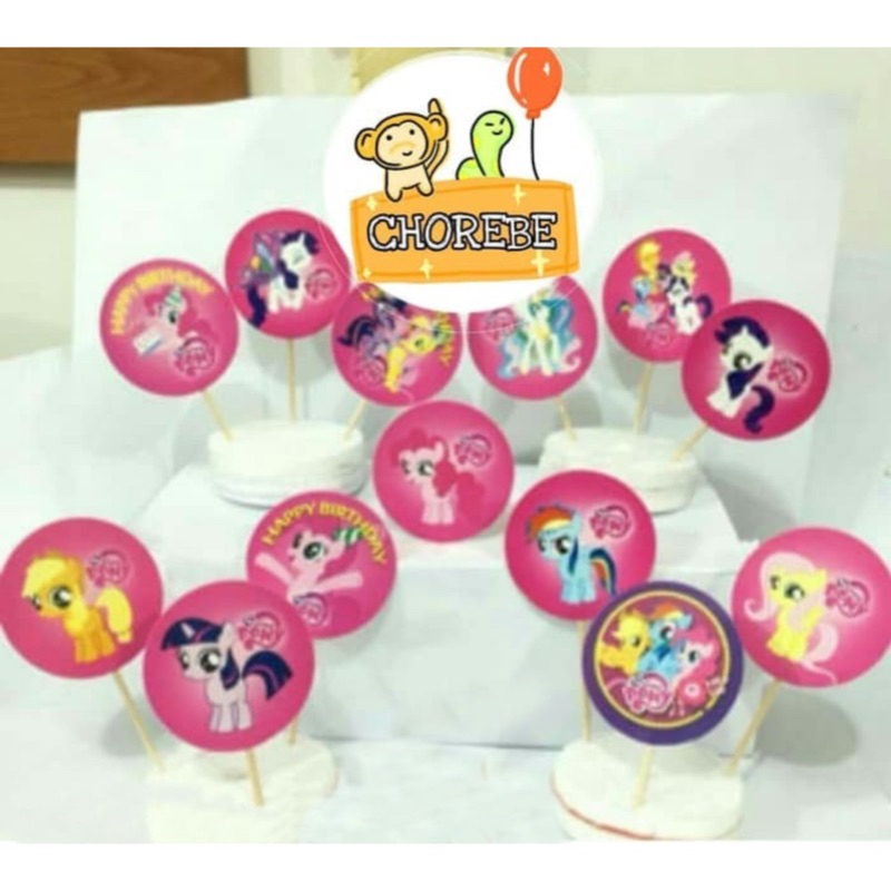 Cake Topper Happy Birthday Little Pony