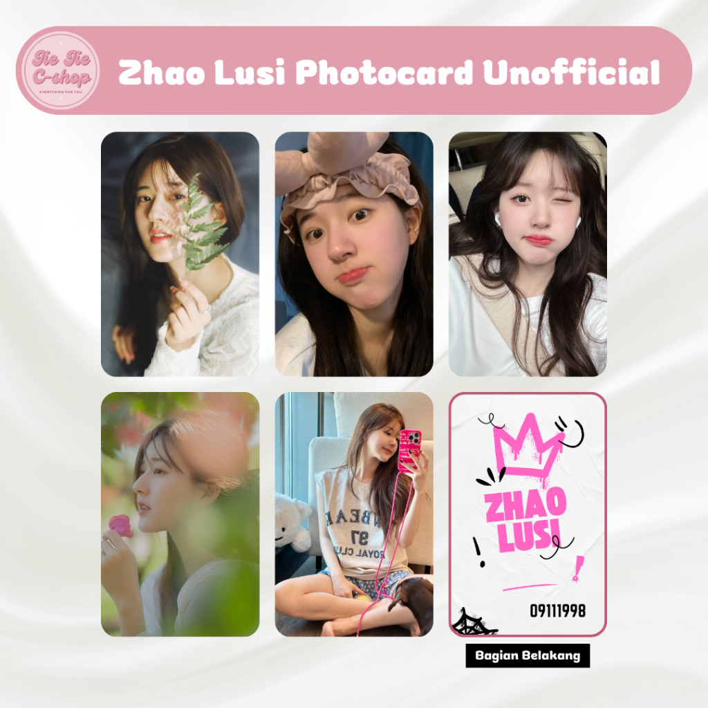 Photocard Zhao Lusi Unofficial