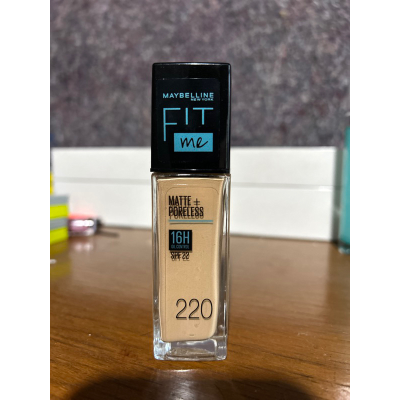 Maybelline Fit Me Matte + Poreless Liquid Foundation Make Up 30ml Full Coverage 16 Jam Oil Control S