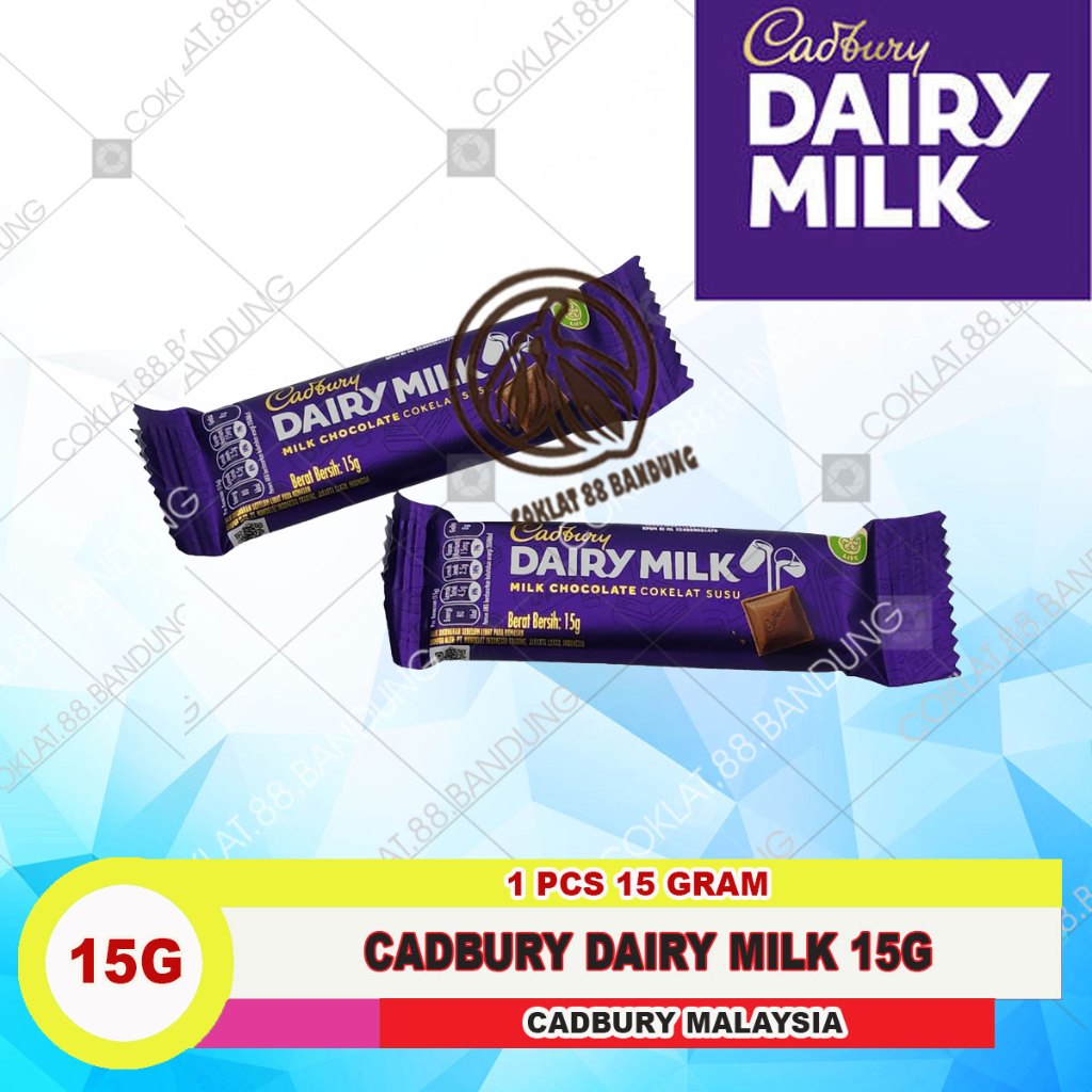 

CADBURY DAIRY MILK 15GR, CADBURY 15 GRAM, CADBURY MINI 15G MILK CHOCOLATE