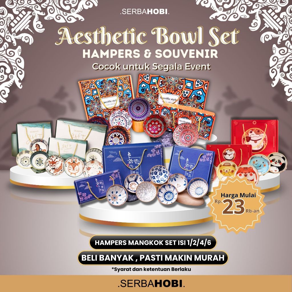 

Set Mangkok Mewah Cocok Jadi Hadiah / Hampers / Souvenir