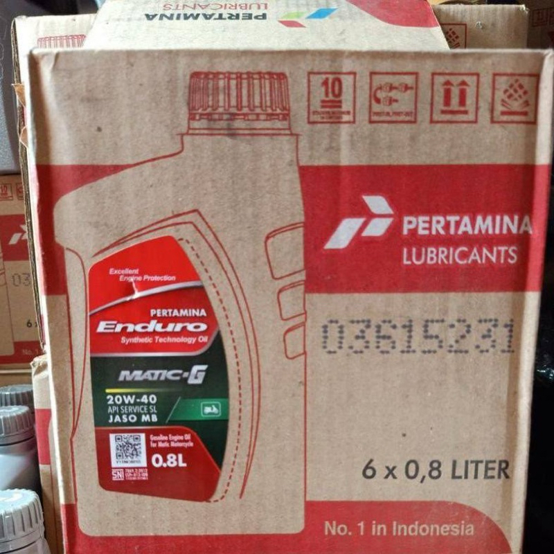 Oli Pertamina Enduro Matic G (1 DUS) | 0,8 Liter