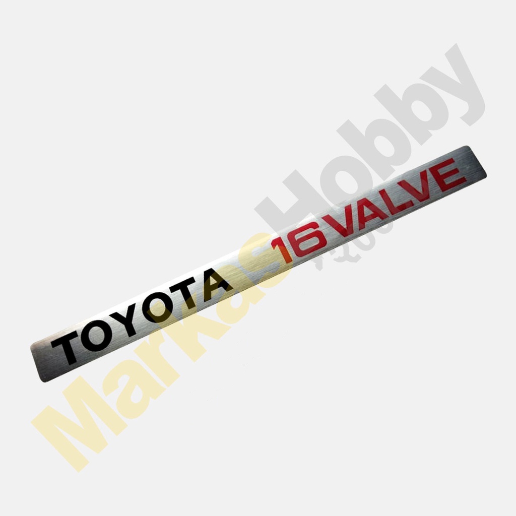 Stiker Toyota Corolla Twin Cam 16 Valve Mesin