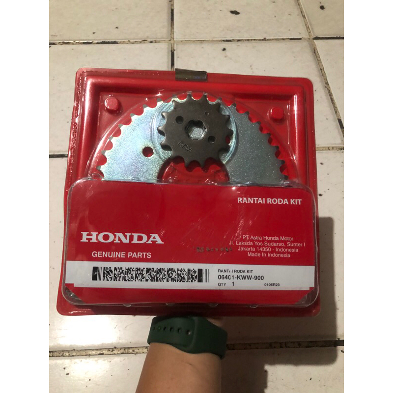 Gear gir rantai set Blade ,revo abs, revo fit FI KWW-900 original AHM