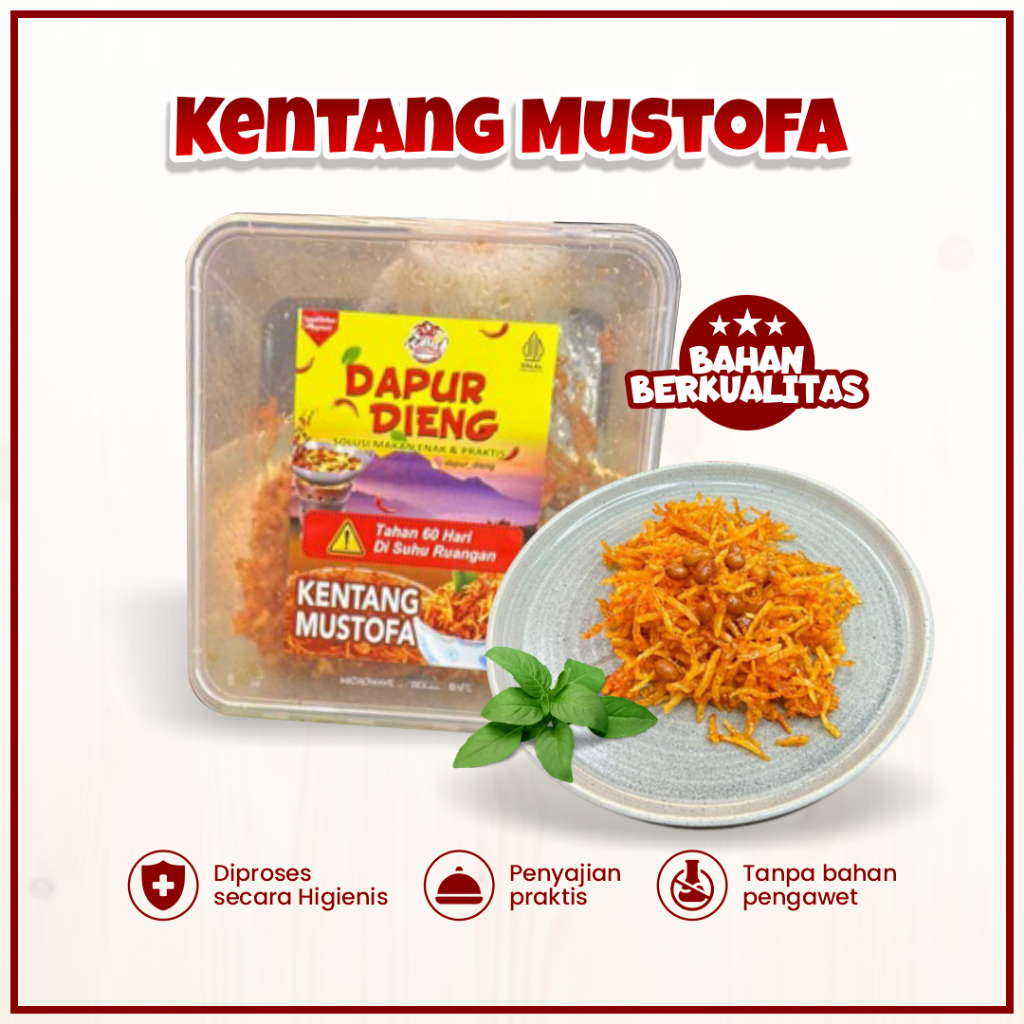 

Kentang Mustofa Dapur Dieng Kering Kentang Pedas Manis Lauk Praktis Halal