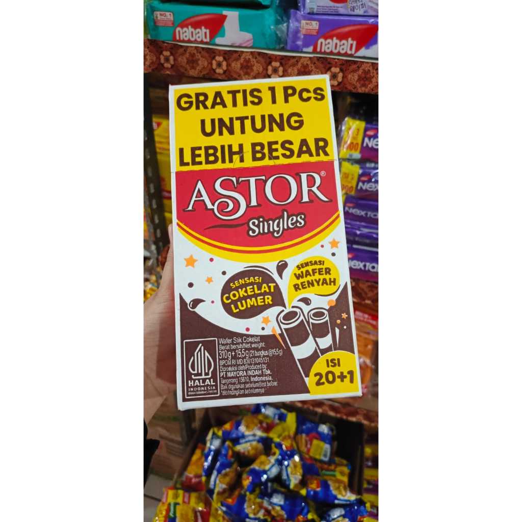 

ASTOR WAFER ROLL SINGLES - 21 pcs