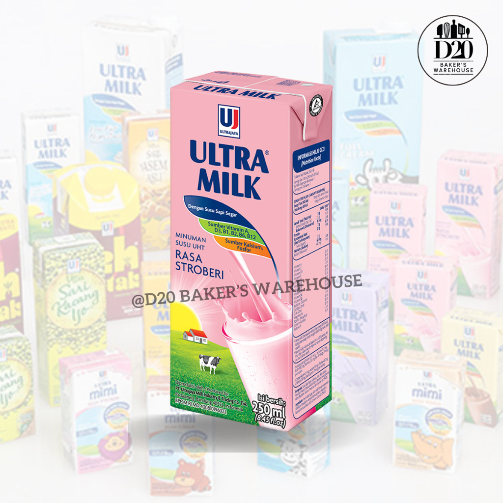 

Ultra Milk Stroberi Susu UHT 250ml