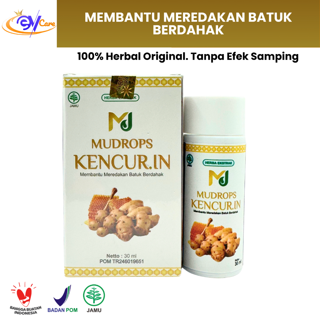 Obat Batuk Kering Gatal Tenggorokan Radang Tenggorokan Batuk Menahun Kencur.In 30 ML