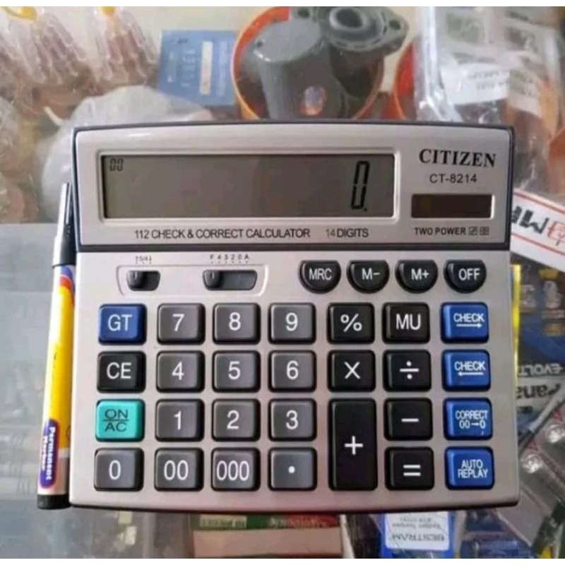 Kalkulator Dagang Besar Ct 8214 Merk Citizen Calkulator Dagang 14 Digit Co