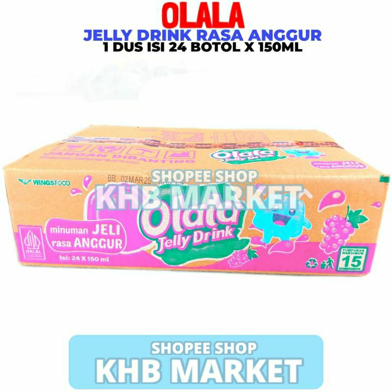 

Olala Jelly Drink Rasa Anggur 1 Dus 24 Botol 150ML