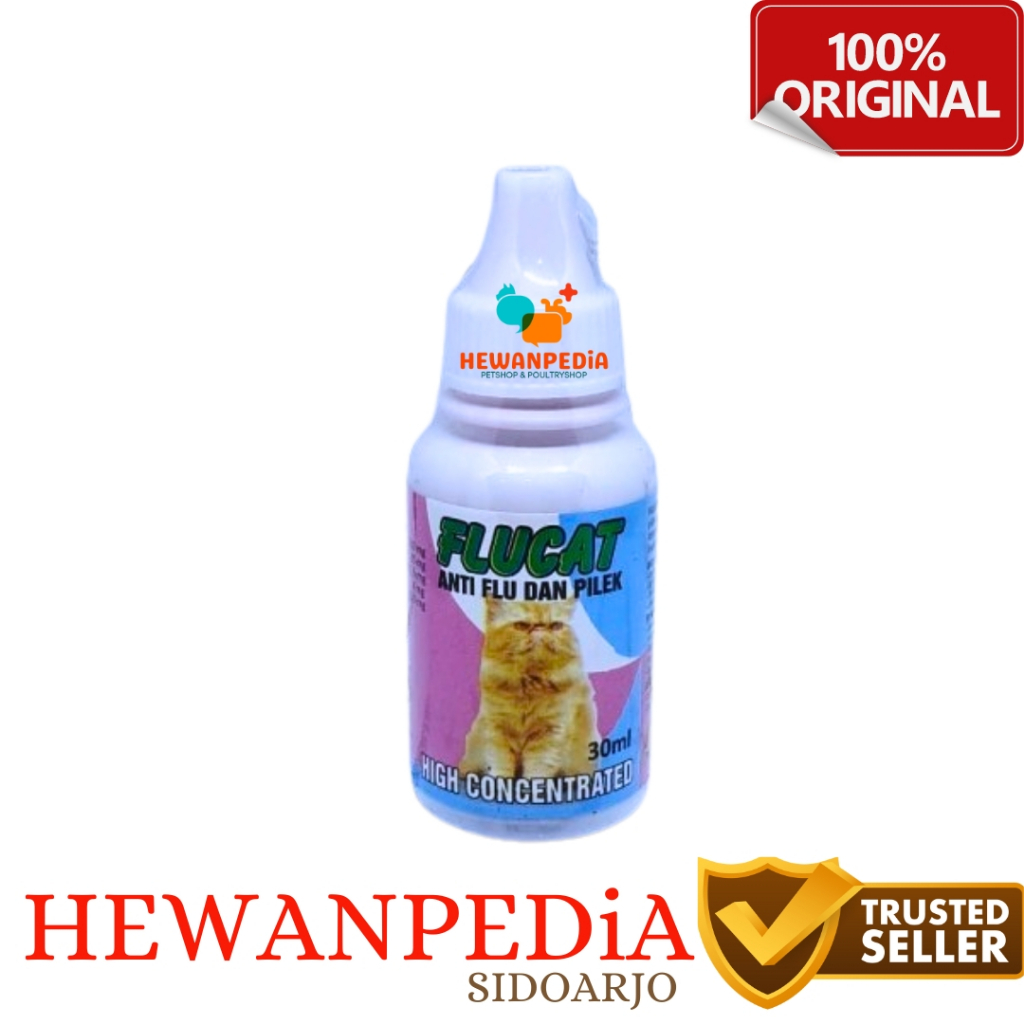 FLUCAT 30 ml - Obat Tetes Flu Pilek Kucing Formulas Jepang