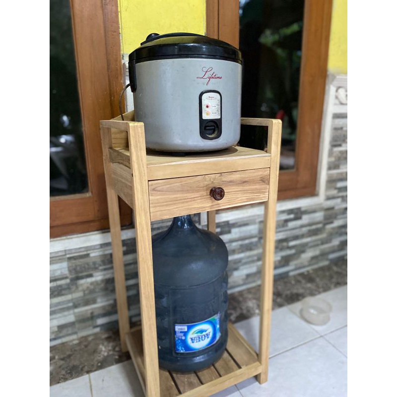 rak dispenser dan rak magic com,tempat galon T95 L37