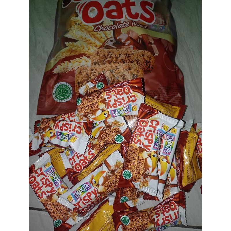 

Crispy oats isi 21 pcs |oats coklat | snack oats | dloops |