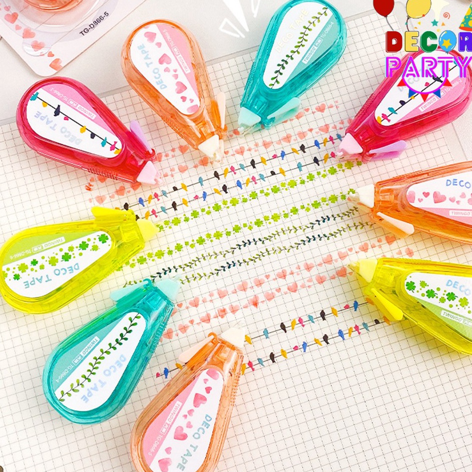 

Best Promotion DP Deco Tape Stempel Roller Correction Tape Mini Motif Love Burung Daun Stamp TGD866 5mm X 5m Portable DIY Untuk Scrapbook Higlighter Pattern Correction Tape For DIY Decorative Scrapbook Journal