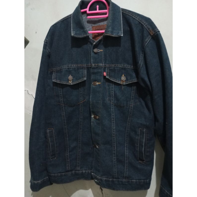 jacket jaket jeans jins levis second size M