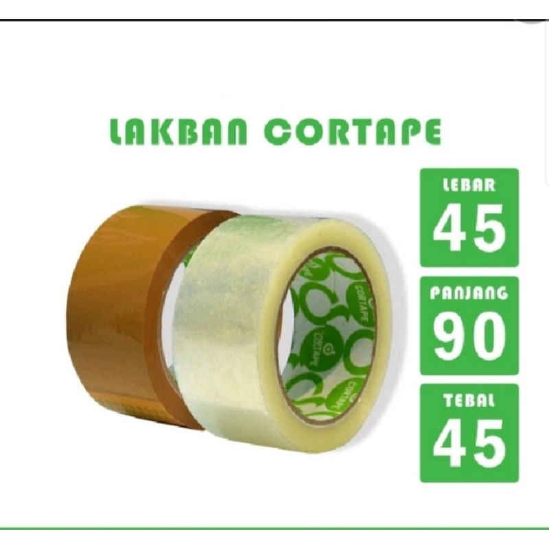 

AGEN LAKBAN CORTAPE 48mm x 90 yard SATUAN