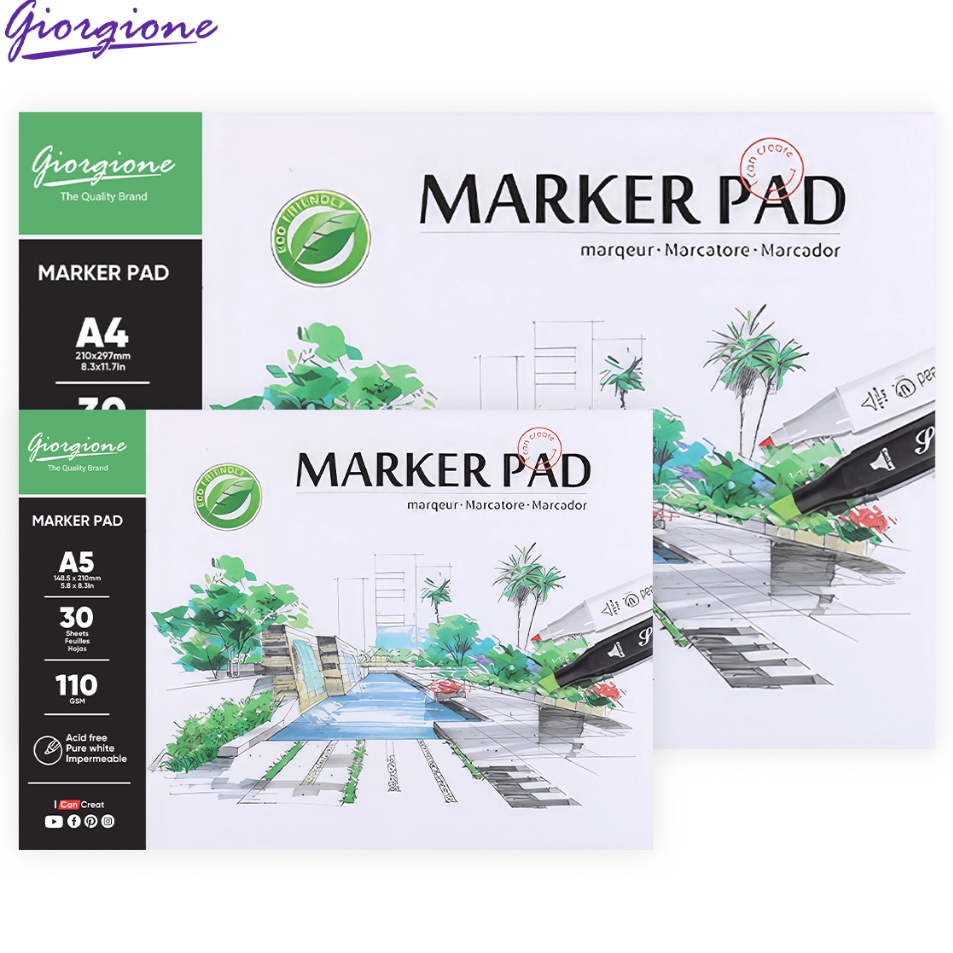 

Best Quality Giorgione Marker Drawing Book Paper A3A4A5 GMK3