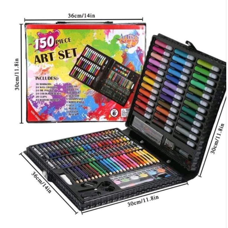 

Crayon Art Set 150 pcs / Art 150 Pensil Warna / Crayon 150 set