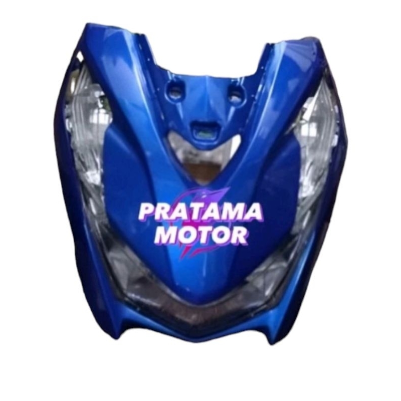Tameng Body Depan Honda Beat New LED Deluxe Biru 2020 2021 2022 2023 K1A