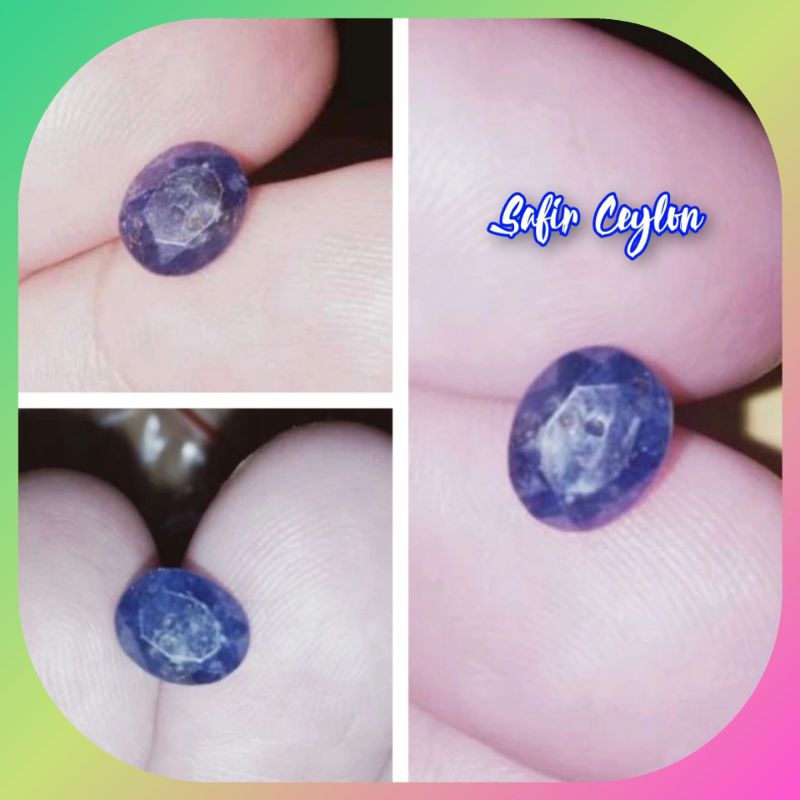 Batu Permata Blue Safir Ceylon