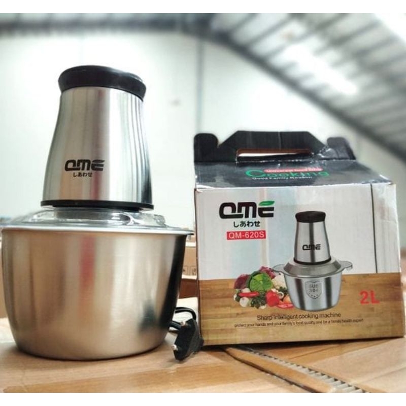 CHOPPER DAGING STAINLESS 2LT QME / CHOPPER / BELENDER SERBAGUNA / ALAT PENGGILING