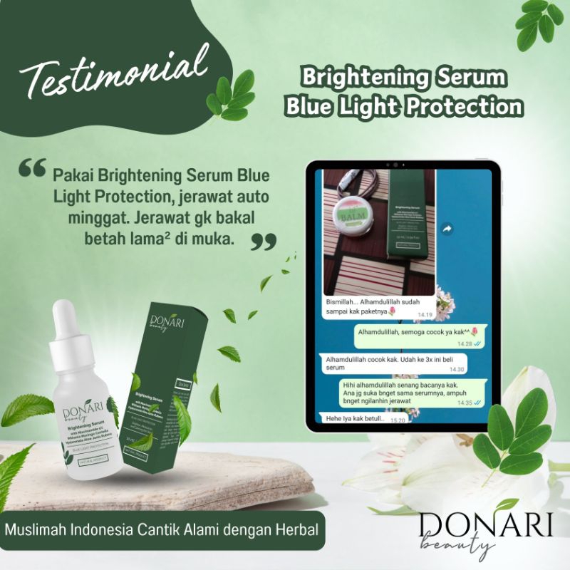 BRIGHTENING SERUM BLUE LIGHT PROTECTION 10 ML BY DONARI BEAUTY