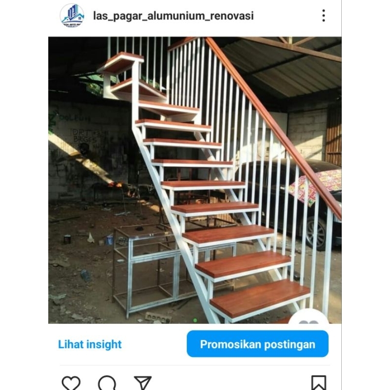 Tangga Rebah_Tangga Besi_Tangga Kayu_Tangga Minimalis_Tangga Estetik_Tangga Rumah