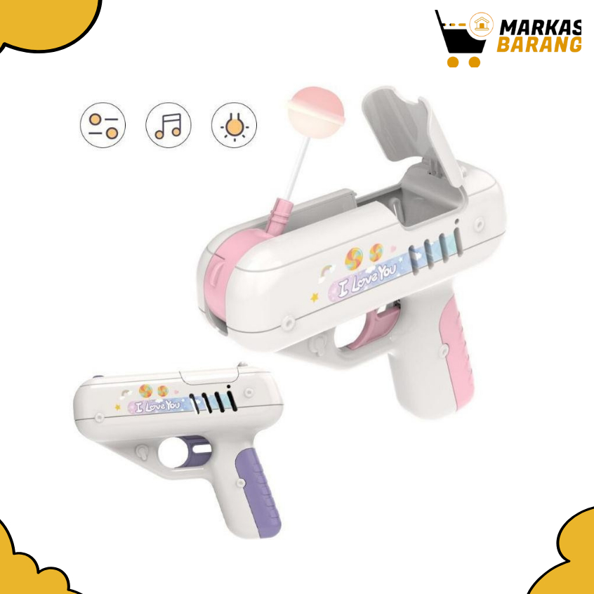 Mainan Tembakan Pistol Lolipop/Lolipop Candy Gun