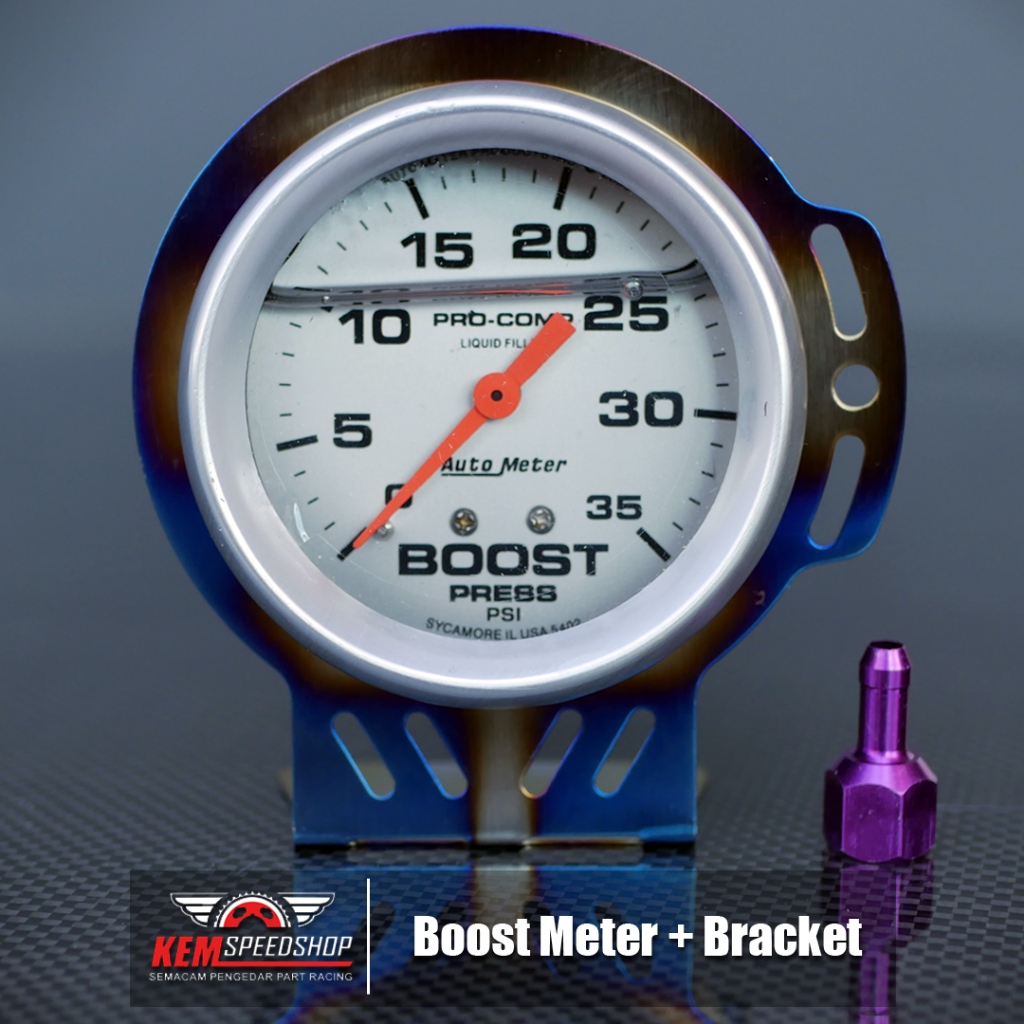 Boost Meter Turbo Autometer Procomp - Indikator Pemantau Tekanan Turbo Blower Bensin dan Diesel