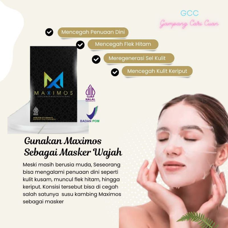 

COD Maximos Collagen & Glutathione Susu Kambing Etawa