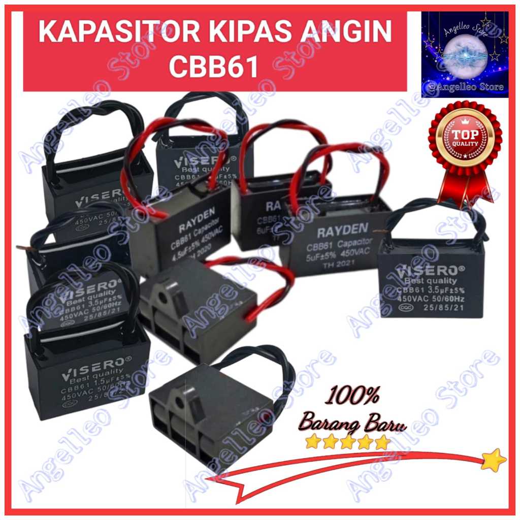 Kapasitor Kipas Angin~Kapasitor Kipas CBB61~CBB61~450VAC