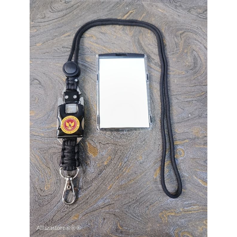 

Lanyard tactical holder id card logo bin badan intelijen negara