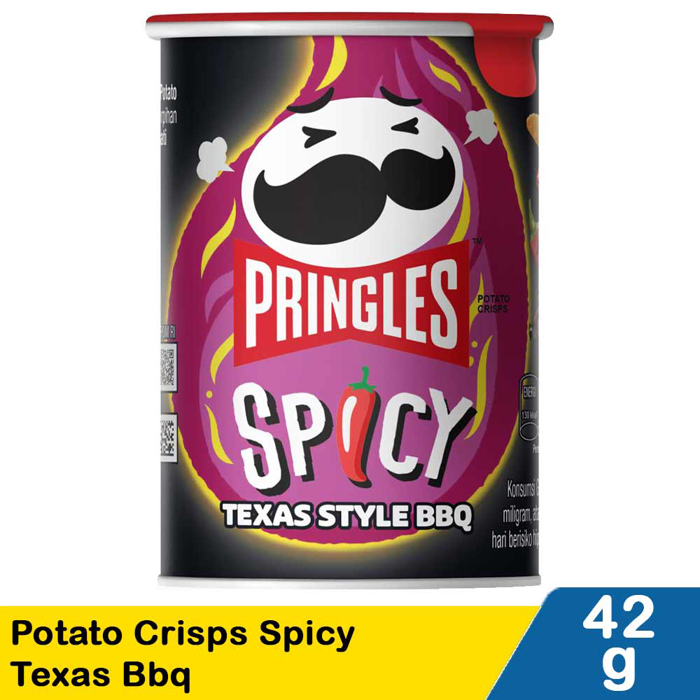 

Pringles potato chips spicy texas BBQ 42 gr