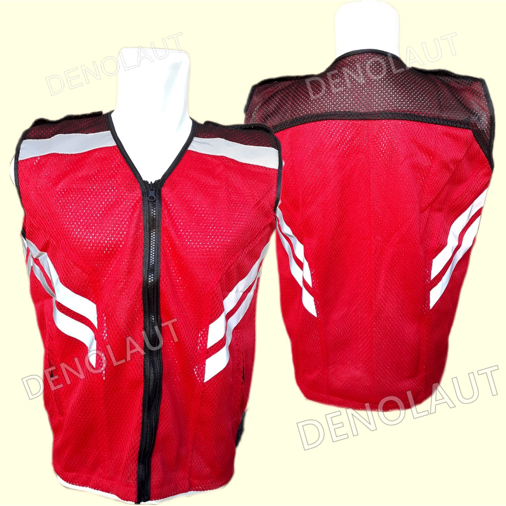 Rompi Kerja Safety Merah Rompi Proyek Safety