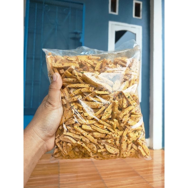 

Basreng stik pedas daun jeruk kemasan 500 gram