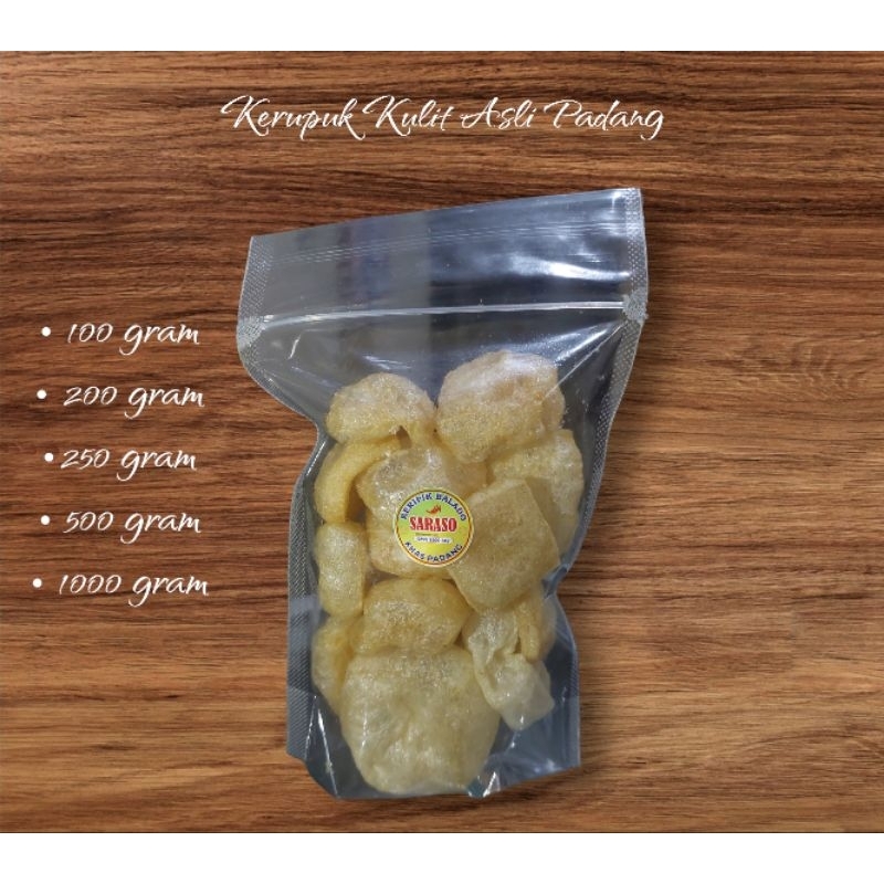 

KERIPIK MURAH KERIPIK VIRAL KULIT ASLI PADANG 150 G