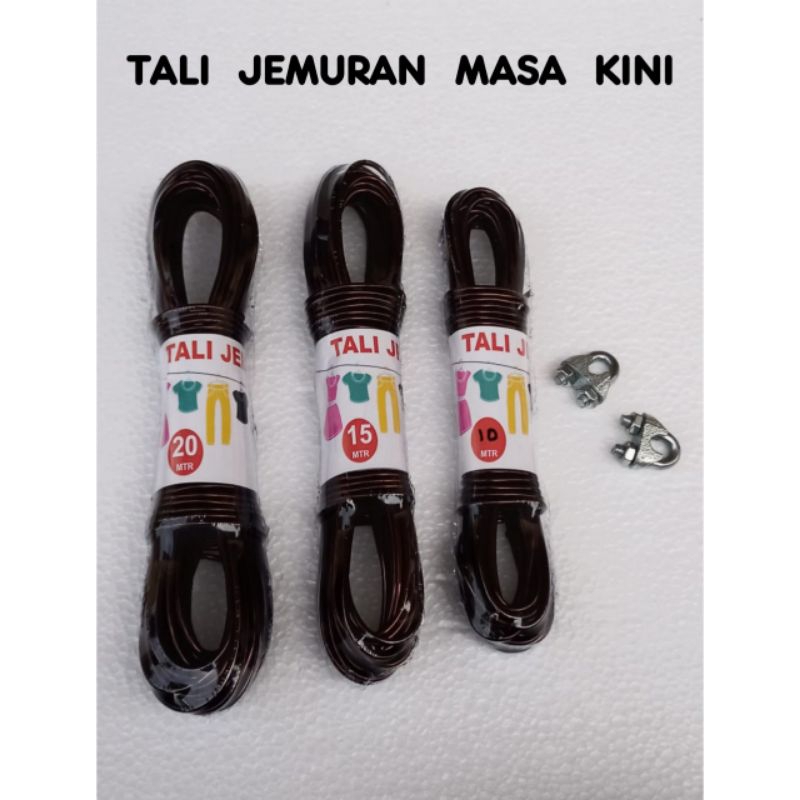 TALI JEMURAN PAKAIAN MASA KINI,KUAT, ELASTIS,ANTI KARAT