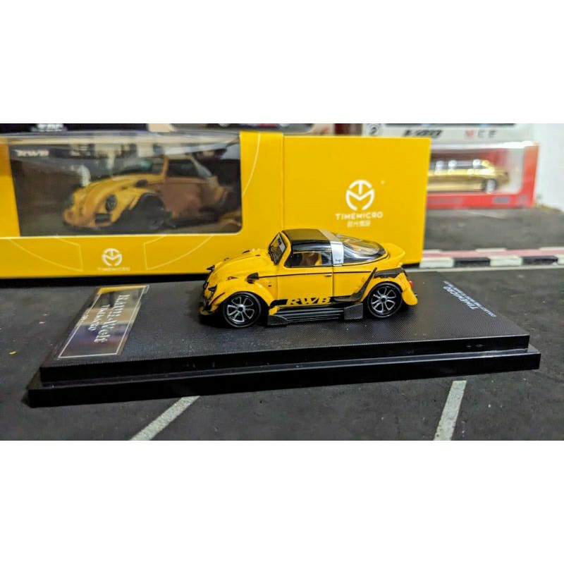 Diecast Time Micro RWB VW Beetle Yellow