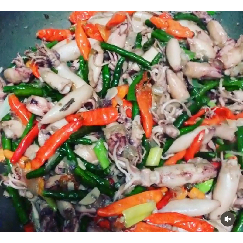 

Cumi Asin Tumis rawit 250gr