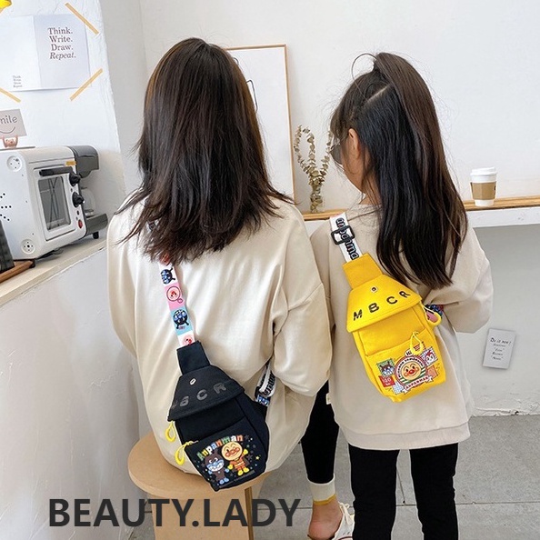 New Now  BAO61 Sling Bag Anpanman  Tas Anak Lucu Motif Anpanman  Tas Sling Bag Lucu Import Terbaru U