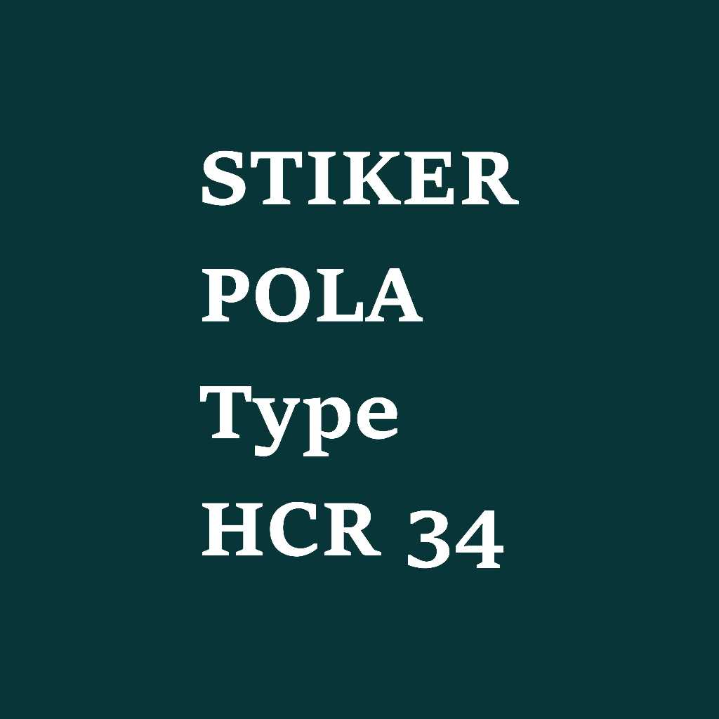 

Stiker Pola HCR 34 5
