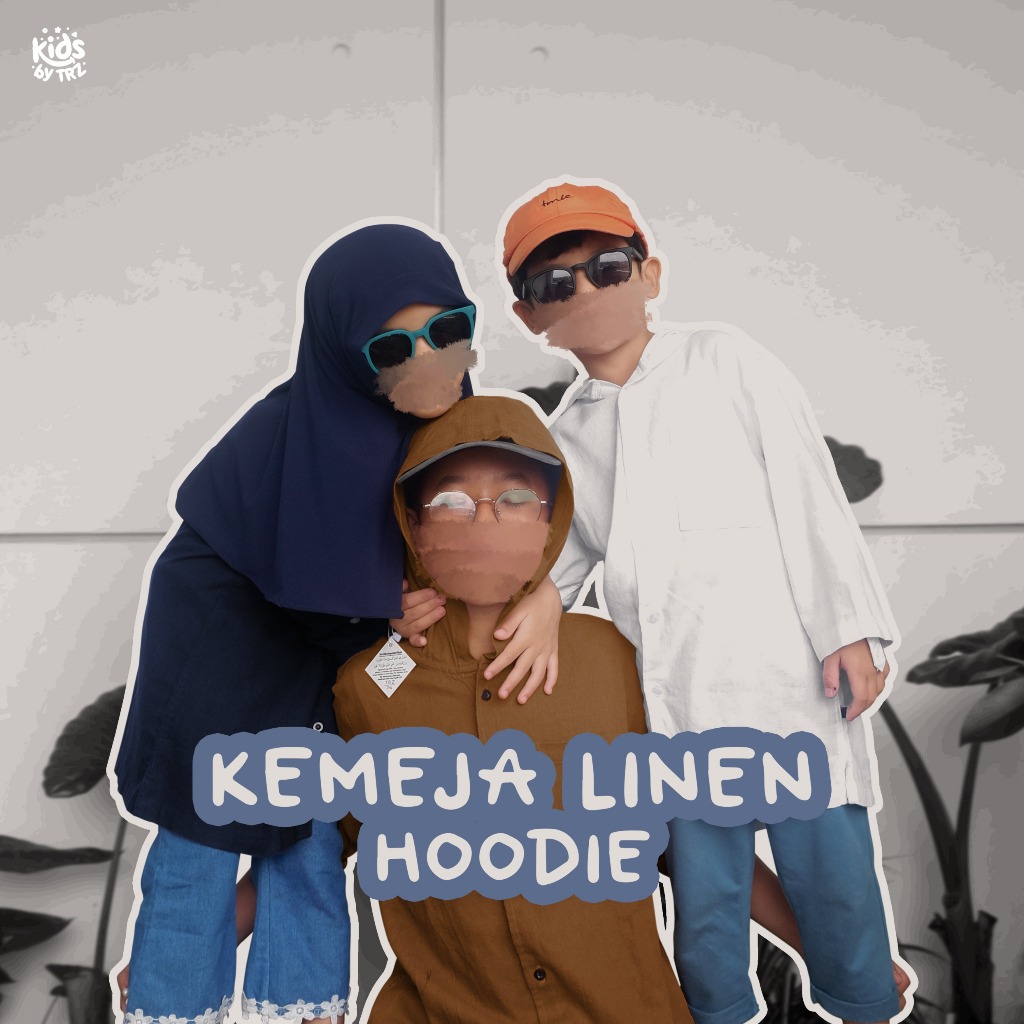 Ready TRZ Kids - Kemeja Linen Hoodie