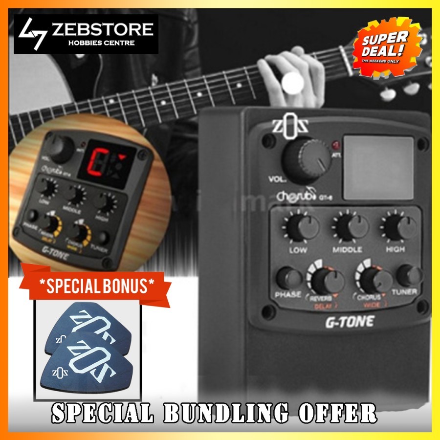 Equalizer Cherub G-Tone GT6 GT 6 GT-6 Akustik Acoustic Preamp