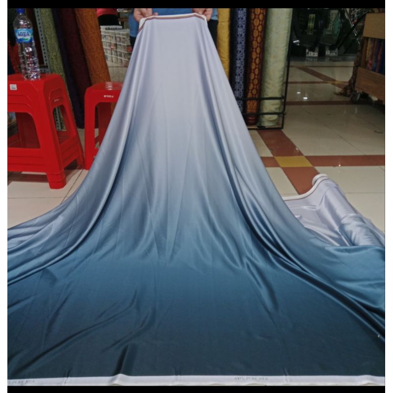 Bahan kain Armani gradasi/ Armani silk