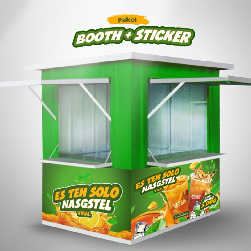 

BOOTH KONTAINER FRANCHISE ES TEH JUMBO MURAH 180x160x200
